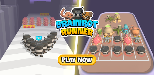 Brainrot Runner: Merge Game