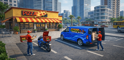 Food Delivery Boy Bike Game 3D
