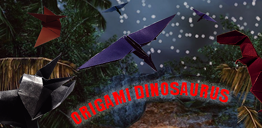 Origami dinosaurs paper shapes